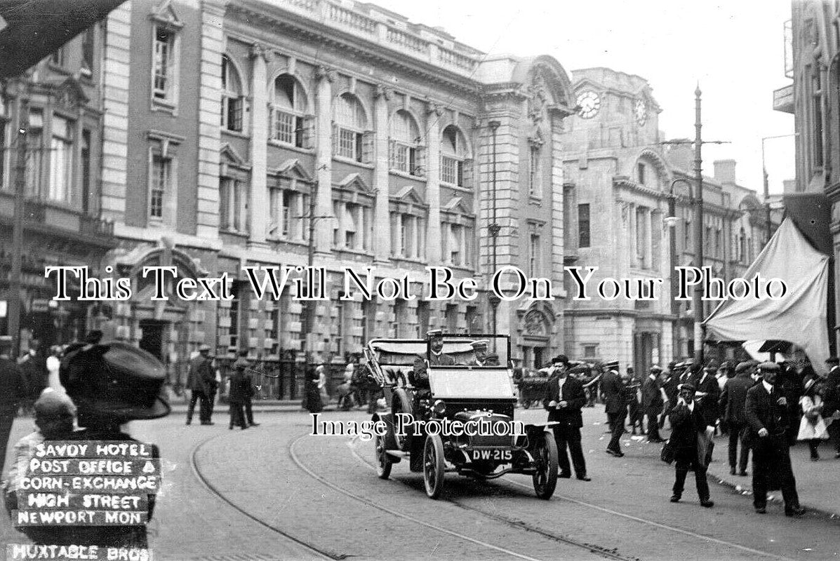 WL 540 - Newport Post Office & Savoy Hotel, Wales c1911