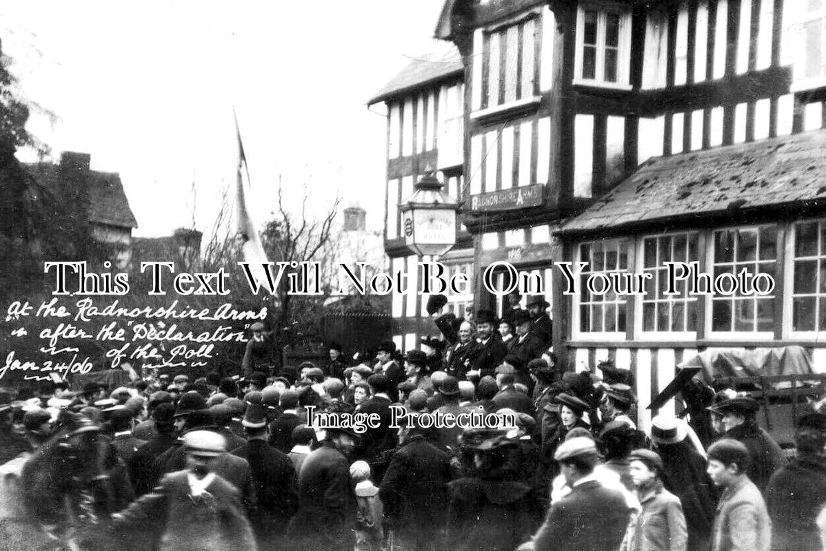 WL 578 - The Poll, The Radnorshire Arms, Presteigne, Wales 1906