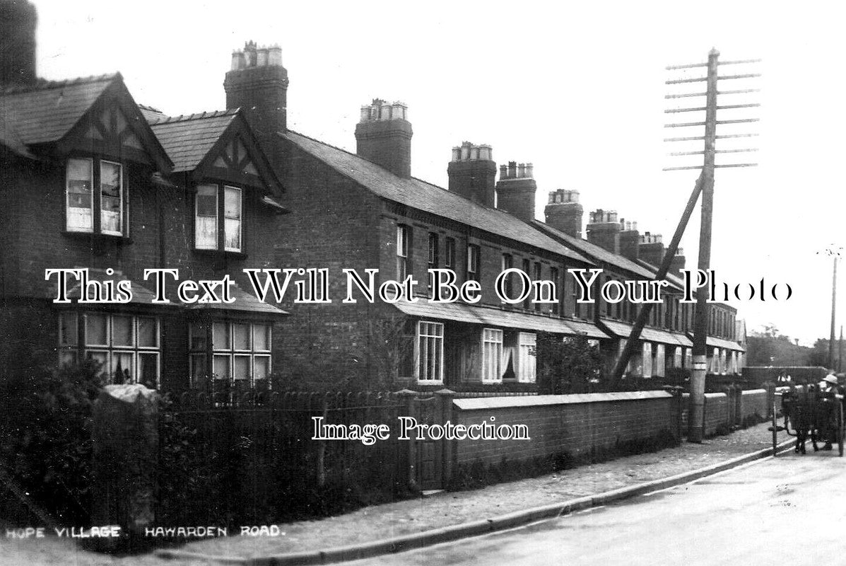 WL 687 - Hawarden Road, Hope Village, Wales c1930