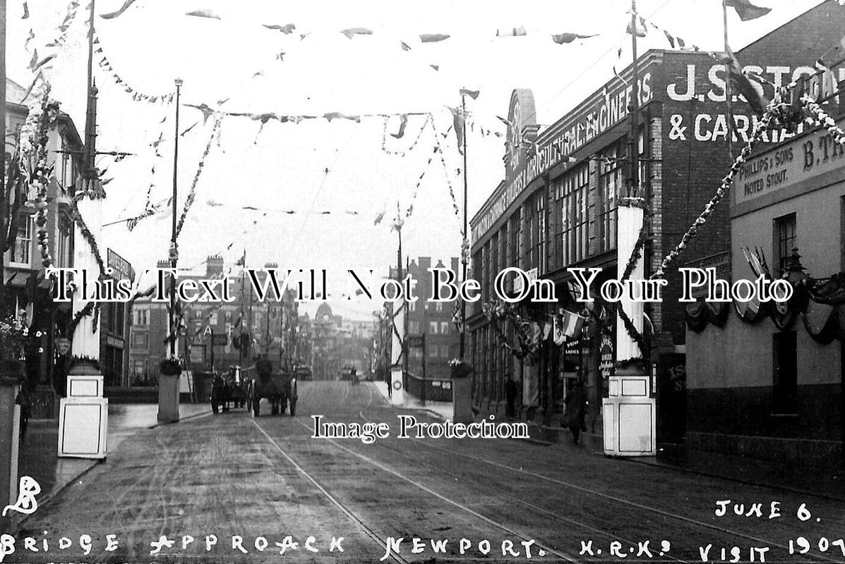 WL 813 - Bridge Approach, Newport, Wales 1907