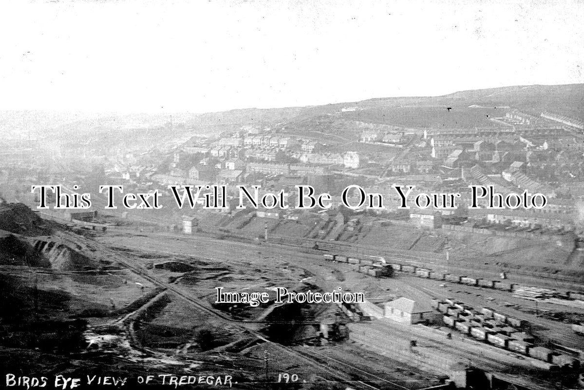 WL 908 - Birds Eye View Of Tredegar, Wales