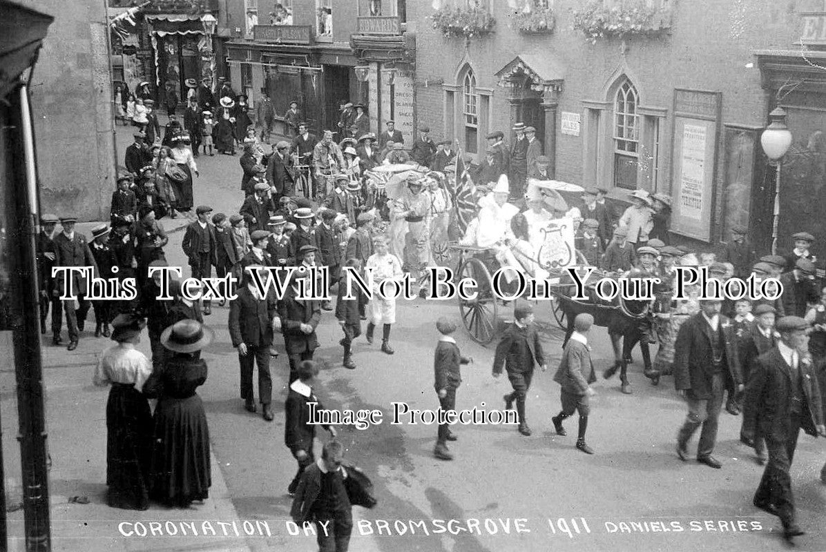 WO 1257 - Coronation Day, Bromsgrove, Worcestershire 1911