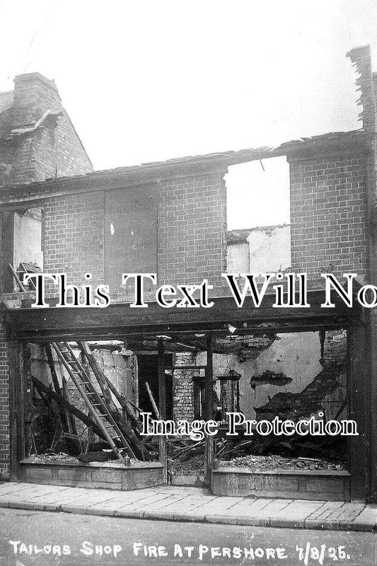 WO 1290 - Tailors Shop Fire, Pershore, Worcestershire 1925