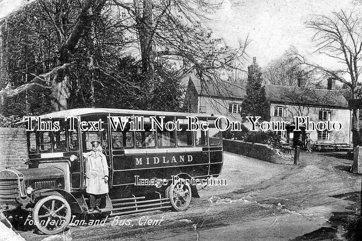 WO 24 Fountain Inn & Bus, Clent, Worcestershire JB Archive