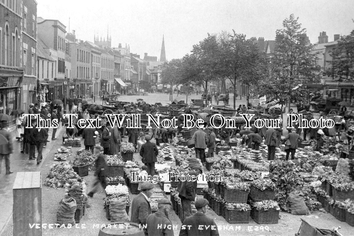 WO 300 - Vegetable Market, Evesham High Street, Worcestershire