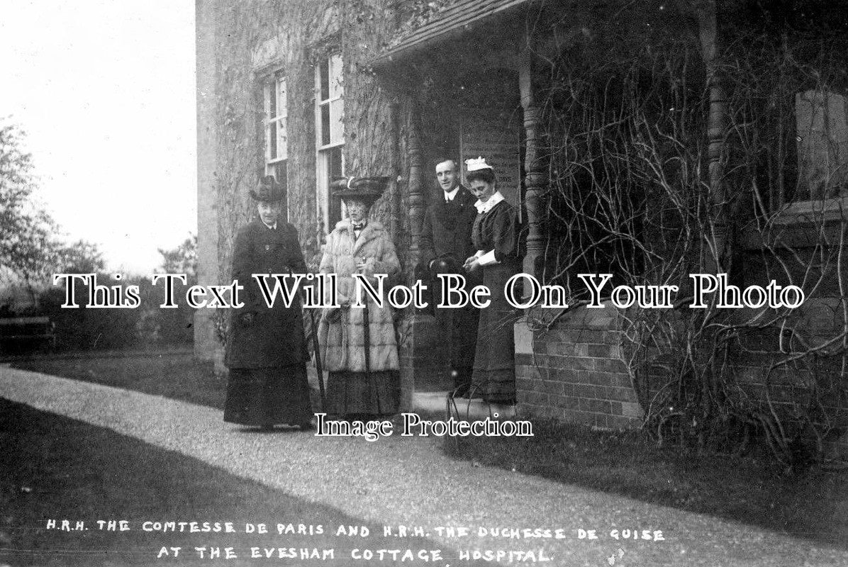 WO 651 - Cottage Hospital, Royal Visit, Cottage Hospital, Evesham, Worcestershire