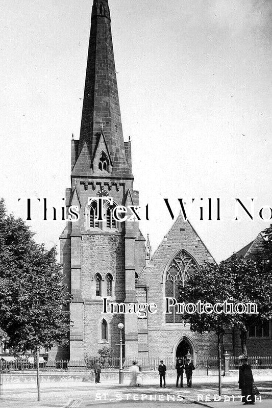 WO 828 - St Stephens Church, Redditch, Worcestershire c1909