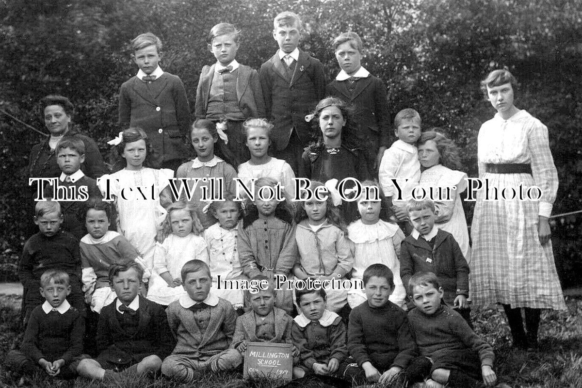 YO 10068 - Millington School Group, Pocklington, Yorkshire 1919
