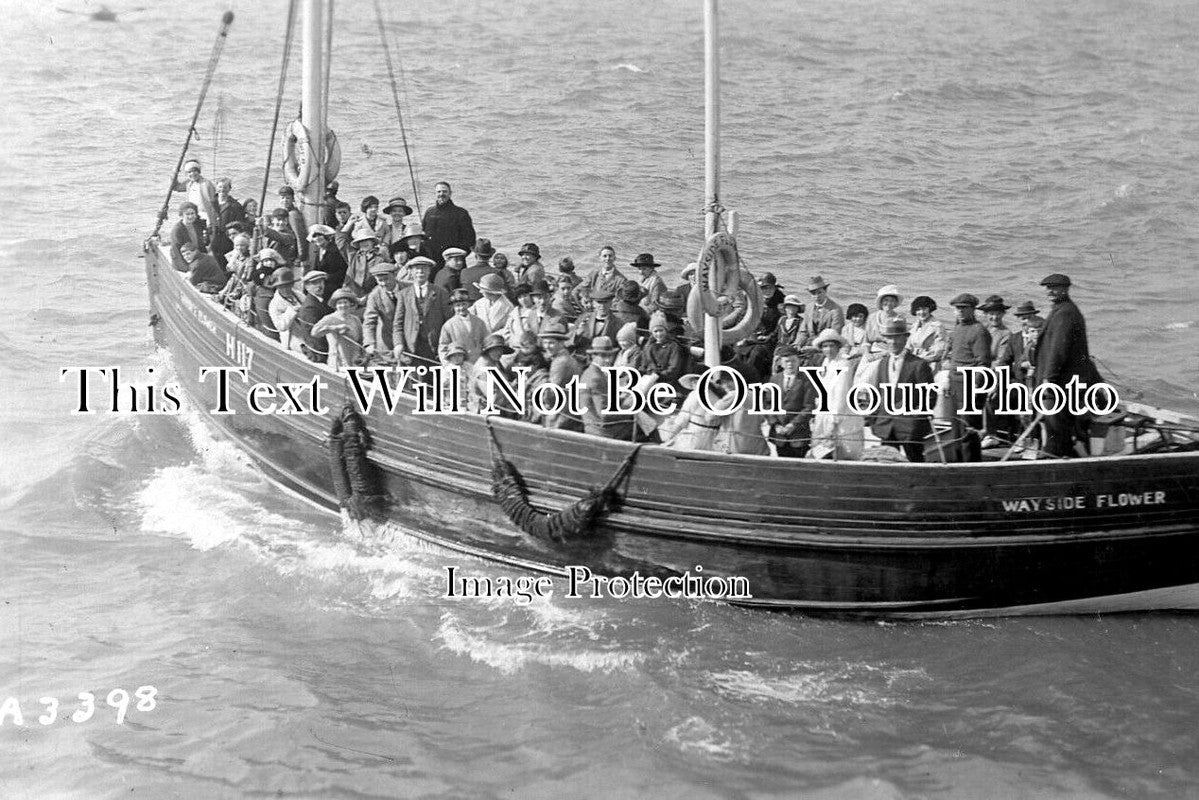 YO 10121 - Wayside Flower Sailing Coble, Bridlington Harbour, Yorkshire 1922