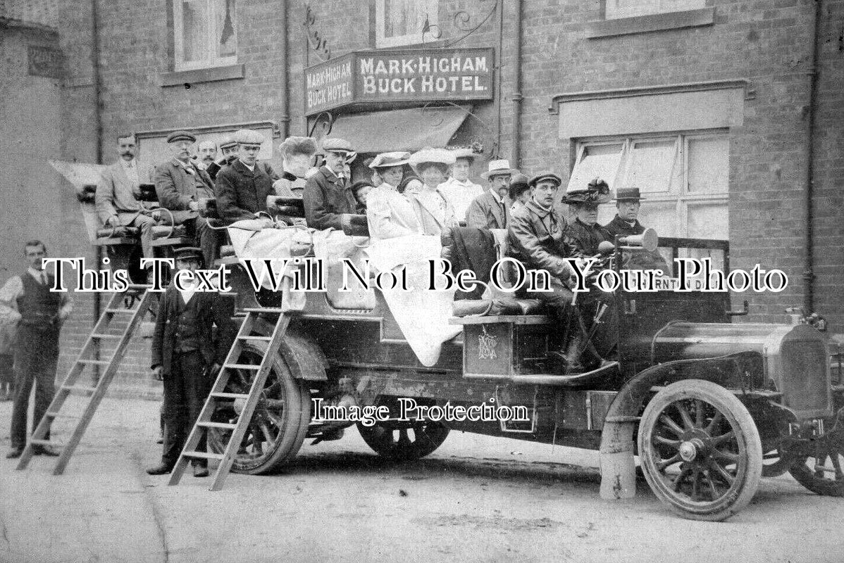 YO 10151 - Charabanc At The Buck Hotel, Thornton Dale, Yorkshire 1907