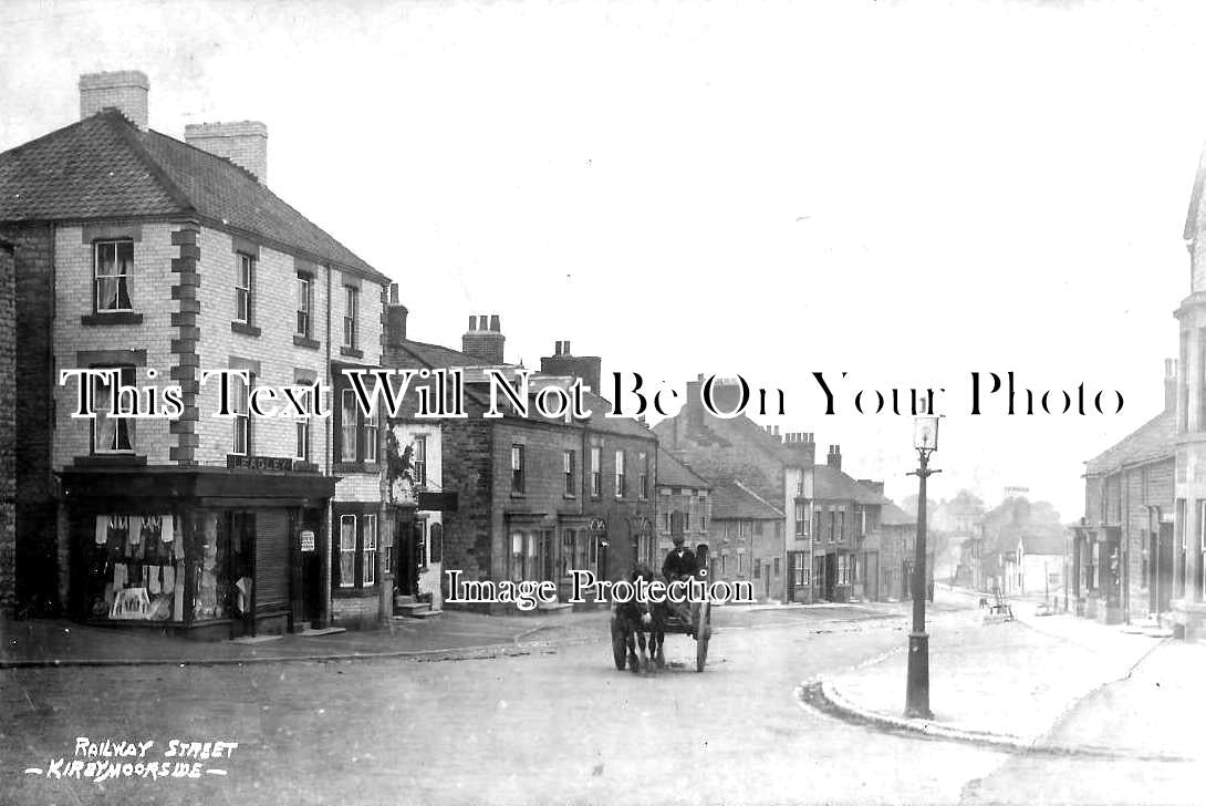 YO 10198 - Railway Street, Kirbymoorside, Yorkshire c1913