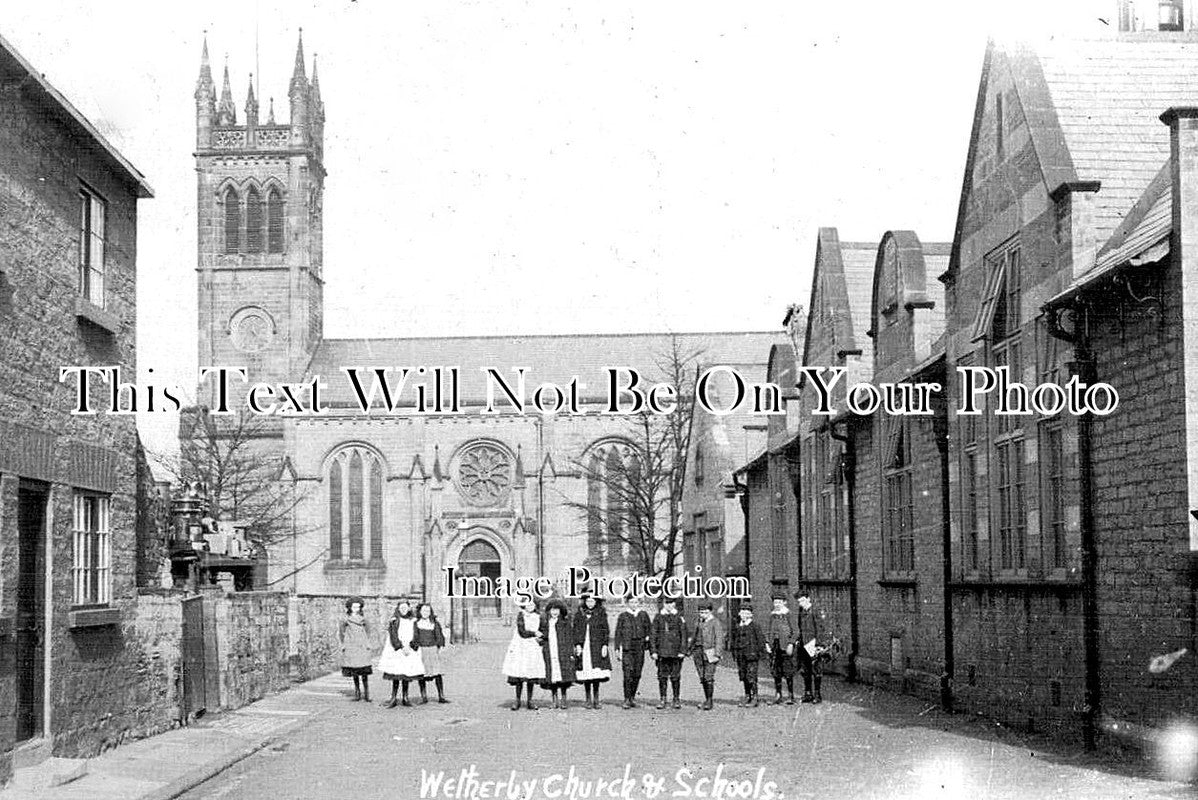 YO 10202 - Wetherby Church & Schools, Yorkshire c1908