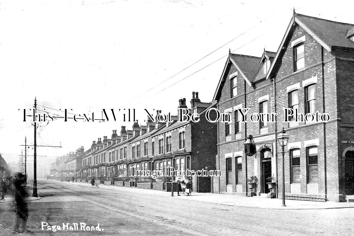 YO 10305 - Page Hall Road, Sheffield, Yorkshire c1905