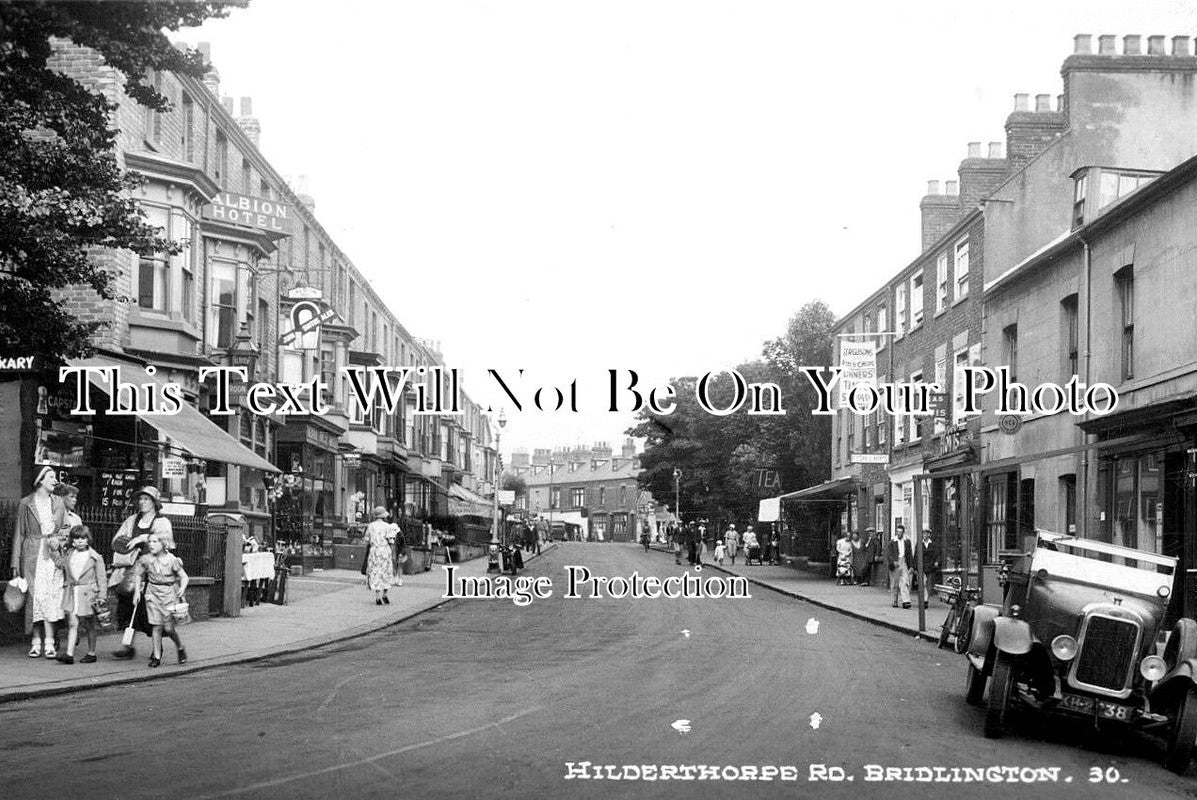 YO 10306 - Hilderthorpe Road, Bridlington, Yorkshire c1936