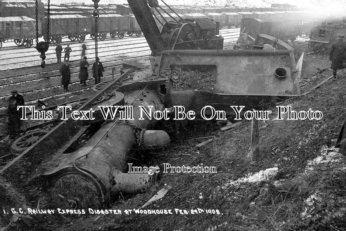 YO 10543 - Railway Express Disaster, Woodhouse, Yorkshire 1908