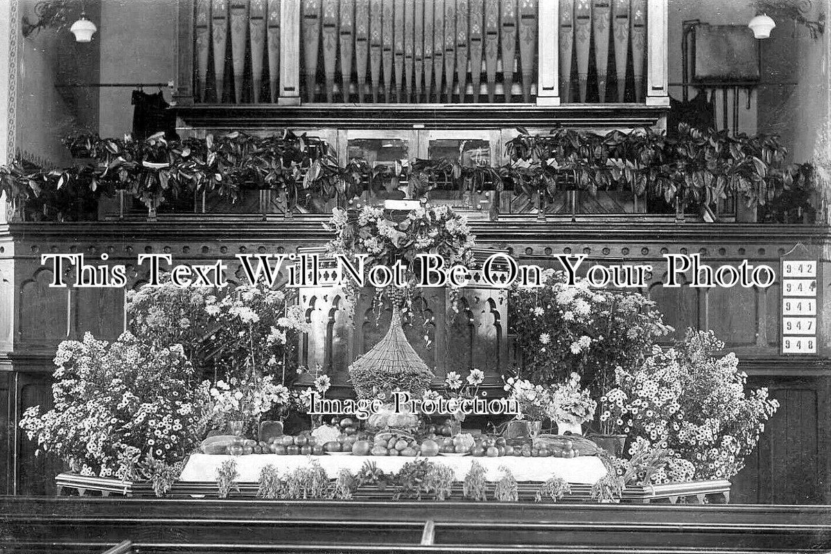 YO 10558 - Harvest Festival, Thorner Wesleyan Church, Yorkshire 1929