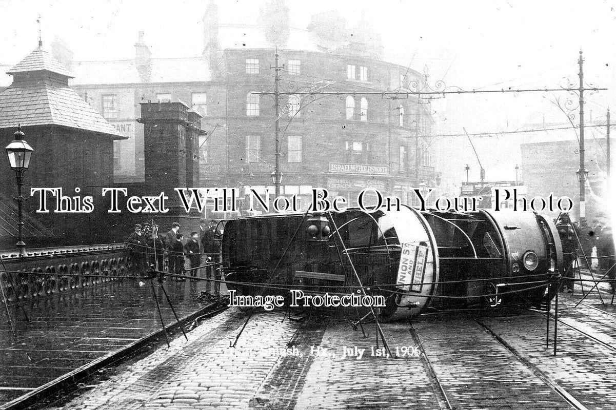 YO 10570 - Halifax Tram Smash, Yorkshire 1906