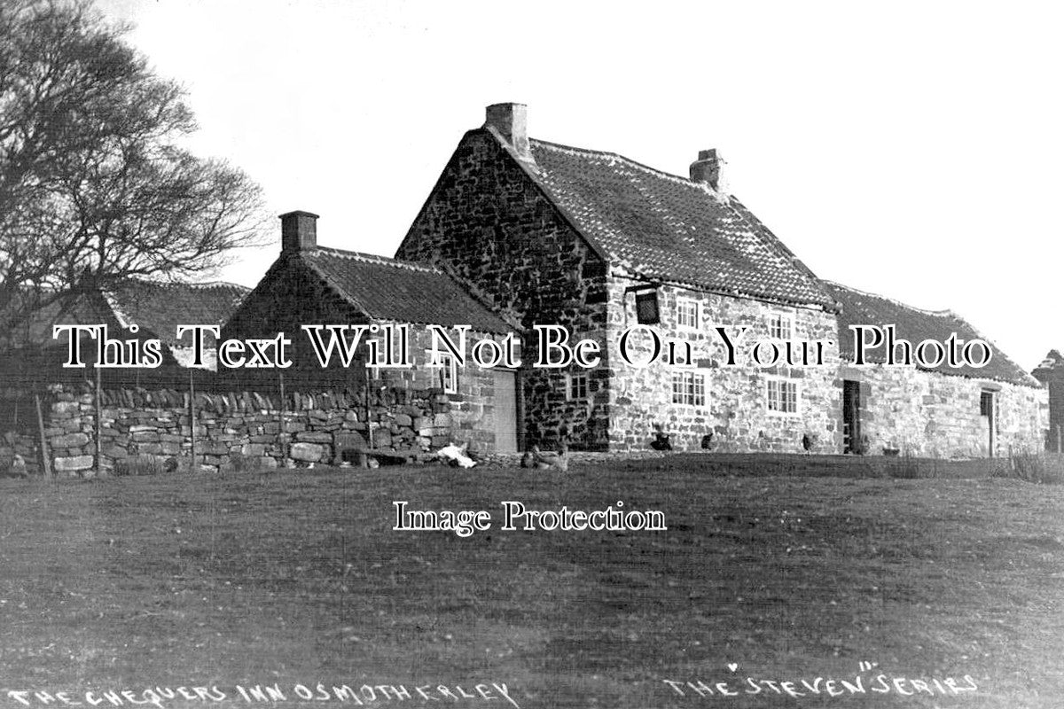 YO 10630 - The Chequers Inn Pub, Osmotherley, Yorkshire c1911