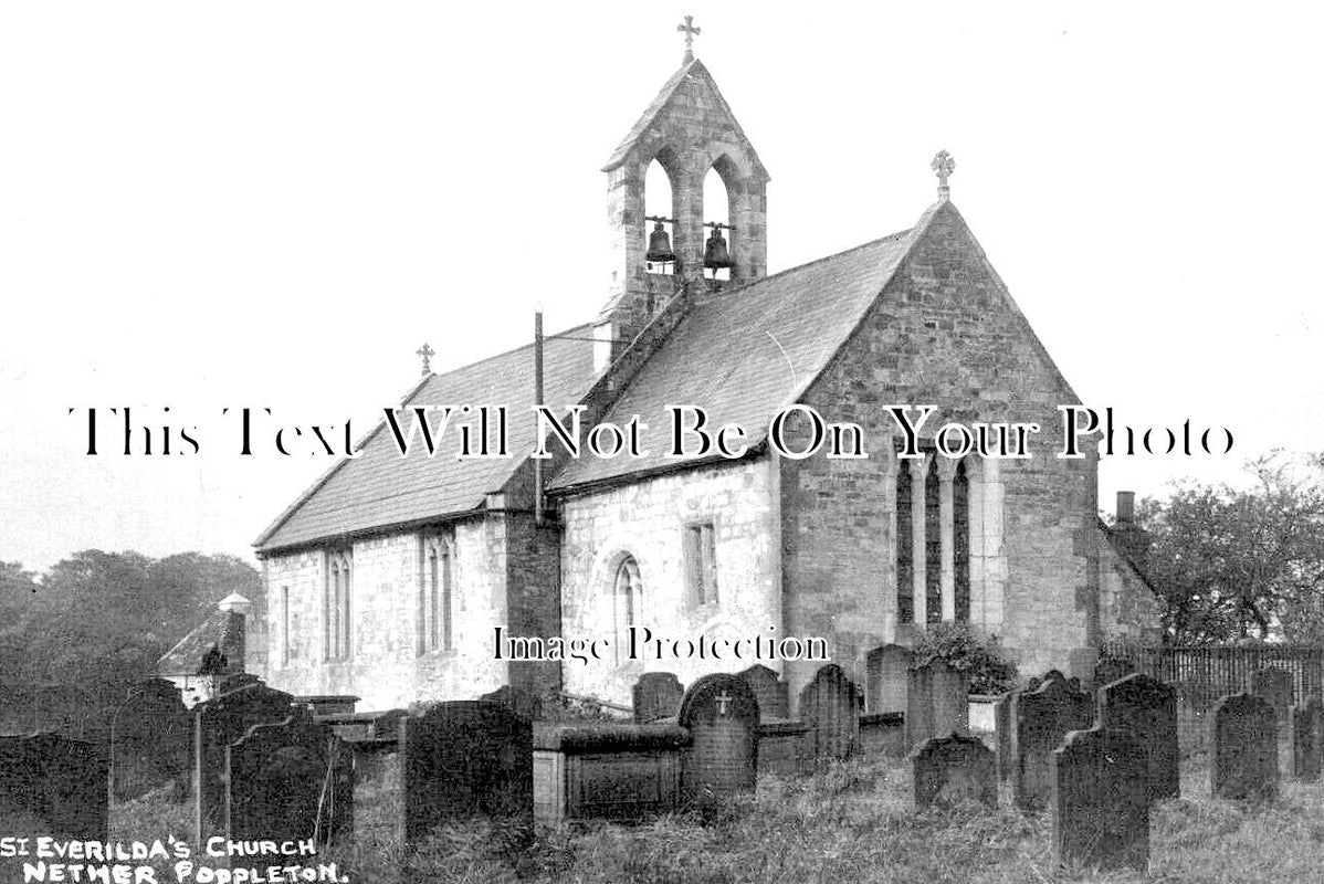 YO 10632 - St Everildas Church, Nether Poppleton, Yorkshire