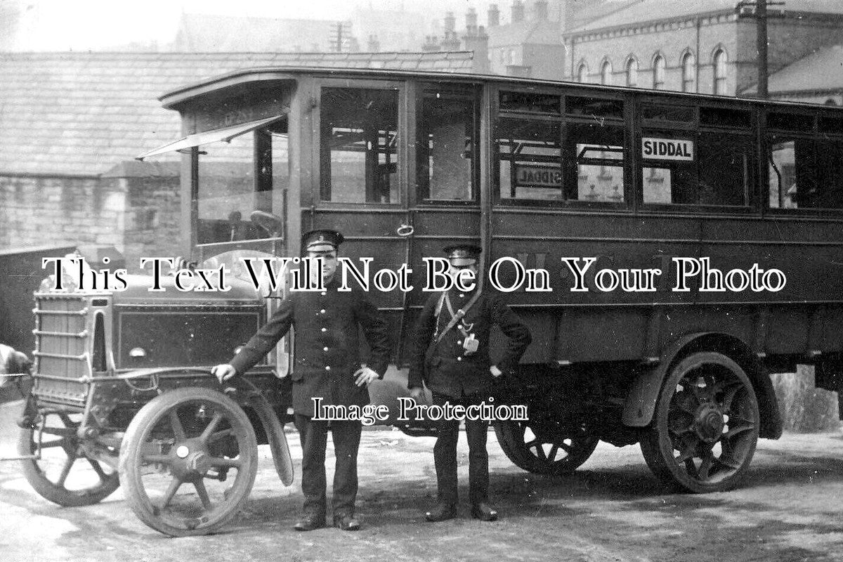 YO 10652 - Motor Bus, Halifax Corporation Tramways, Siddal, Yorkshire