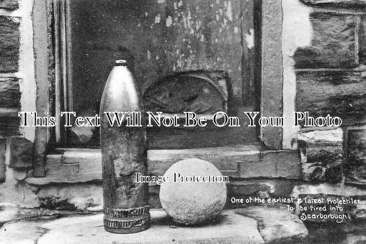 YO 10698 - Scarborough Bombardment Shell, Yorkshire WW1