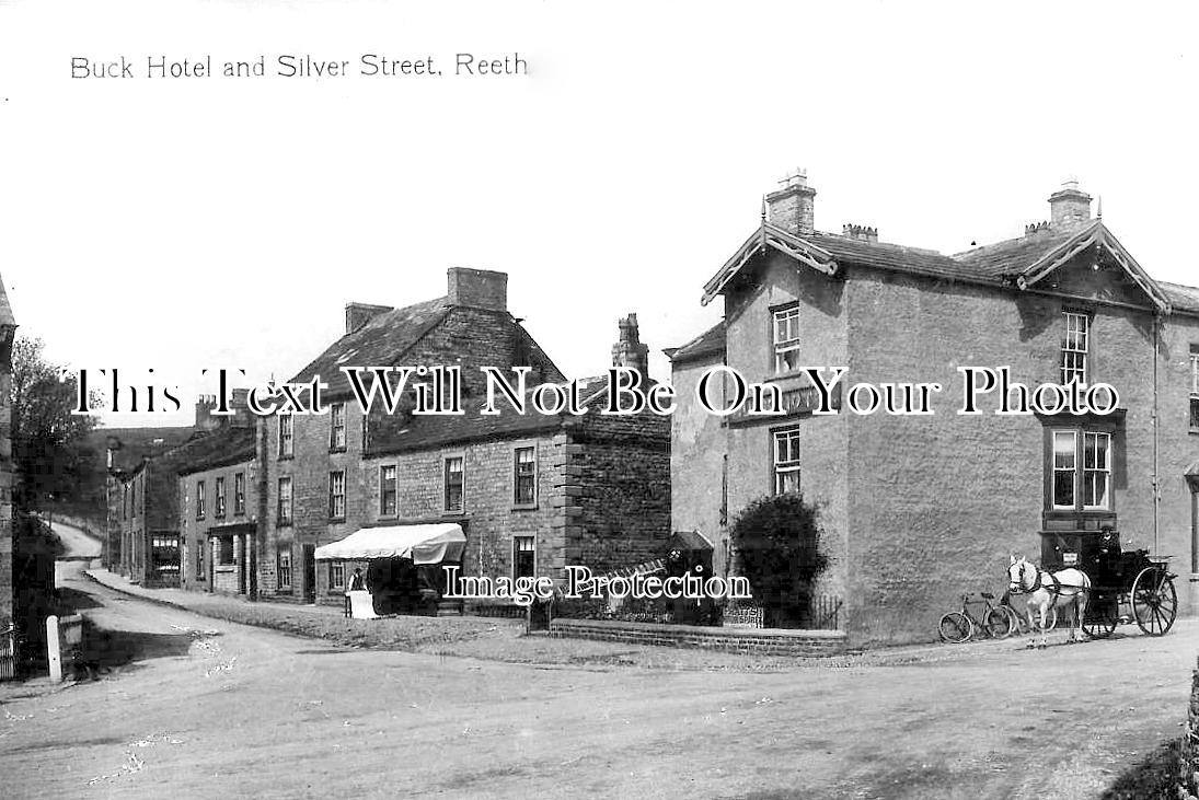 YO 10714 - Buck Hotel & Silver Street, Reeth, Yorkshire