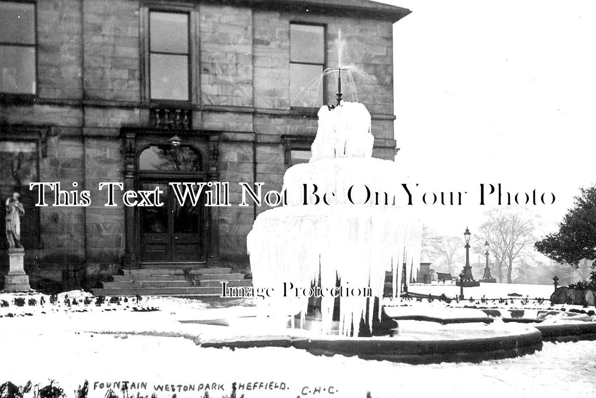 YO 10911 - Frozen Fountain, Weston Park, Sheffield, Yorkshire