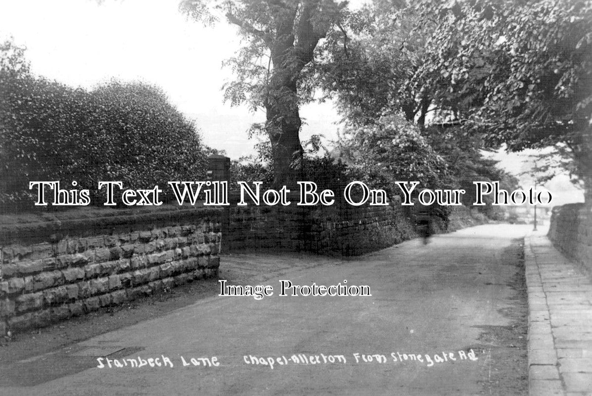 YO 11012 - Stainbeck Lane, Chapel Allerton, Yorkshire c1934