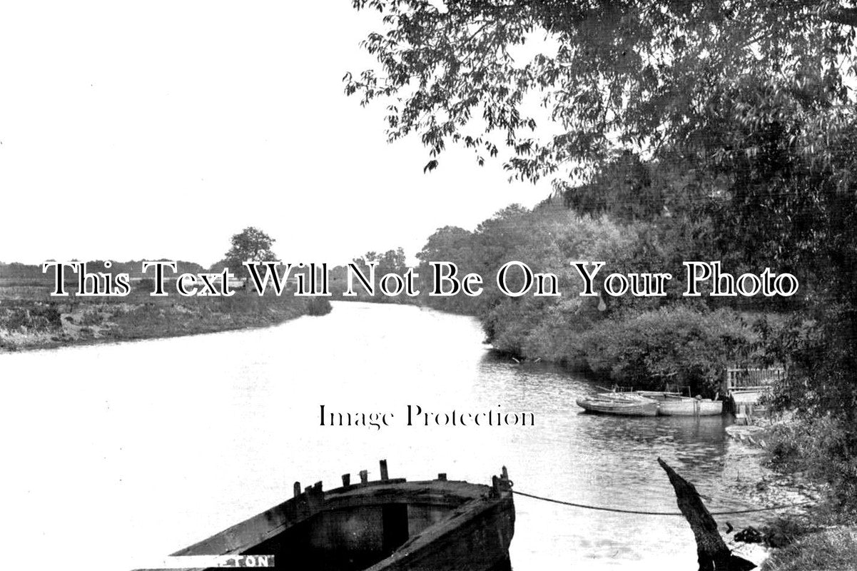 YO 11019 - River Ouse, Poppleton, Yorkshire c1905