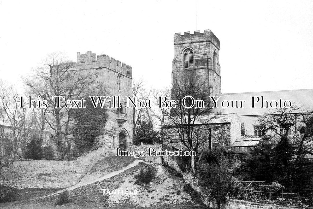 YO 11234 - Tanfield Castle & Church, Yorkshire
