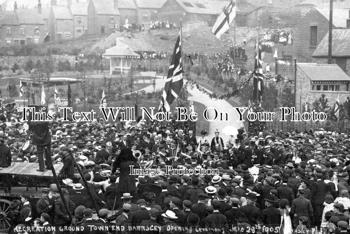 YO 11261 - Recreation Ground Opening, Barnsley, Yorkshire 1905