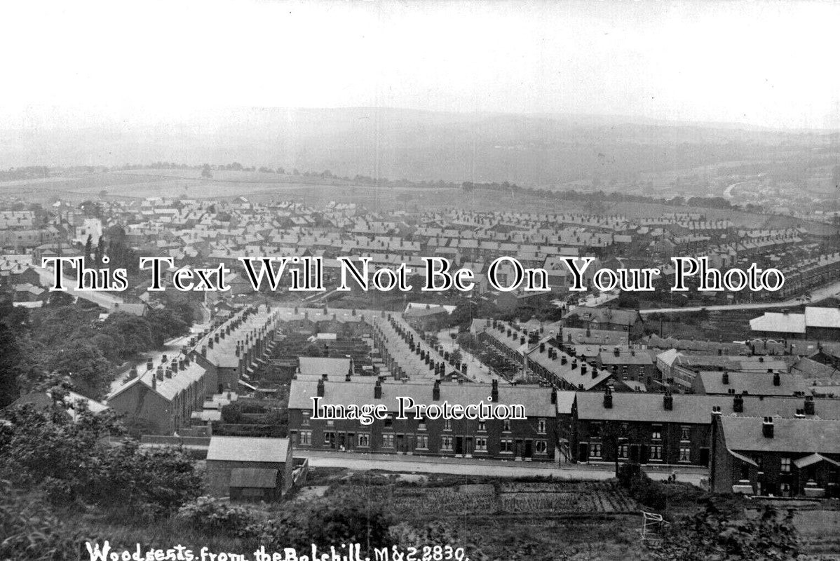 YO 11336 - Woodseats From The Bolehill, Sheffield, Yorkshire