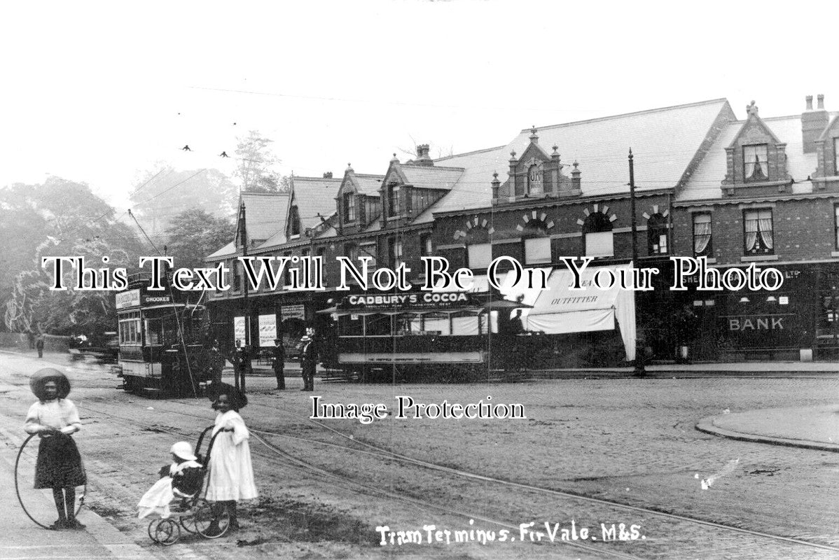 YO 11367 - Woodseats Tram Terminus, Fir Vale, Sheffield, Yorkshire