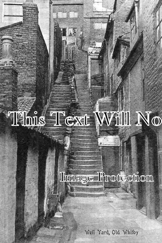 YO 11377 - Well Yard, Old Whitby, Yorkshire c1913