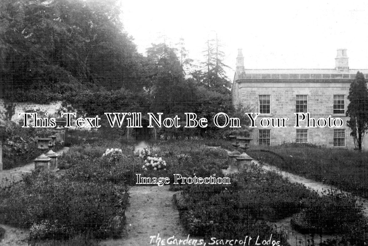 YO 11404 - The Gardens, Scarcroft Lodge, Yorkshire c1912