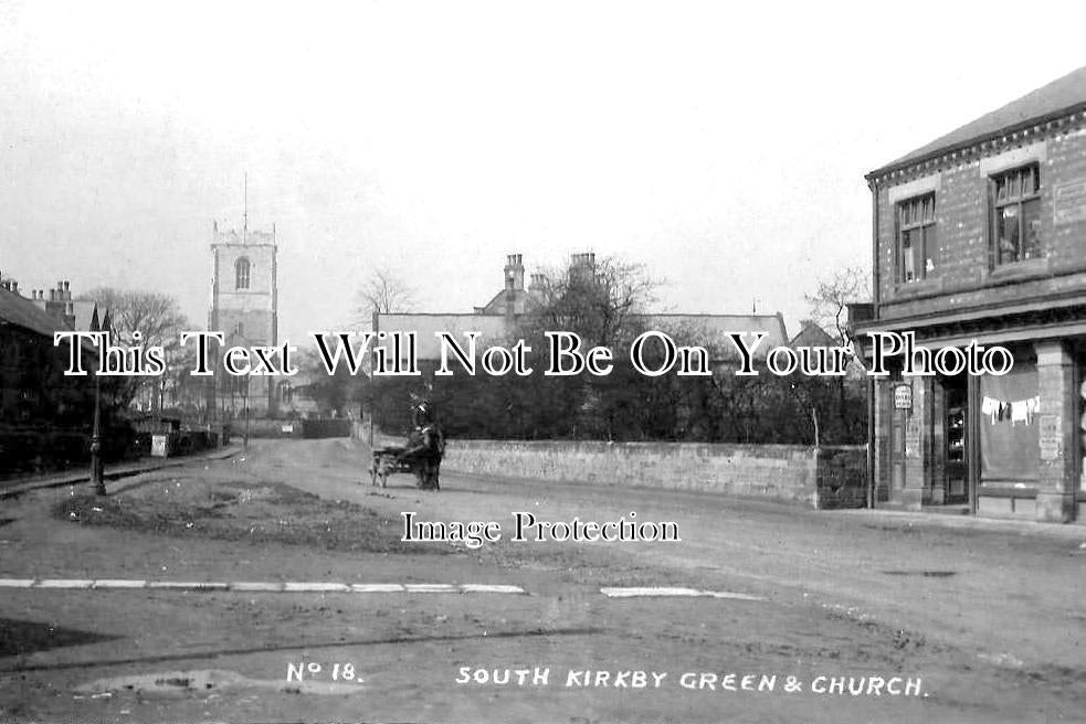 YO 11567 - South Kirkby Green & Church, Yorkshire