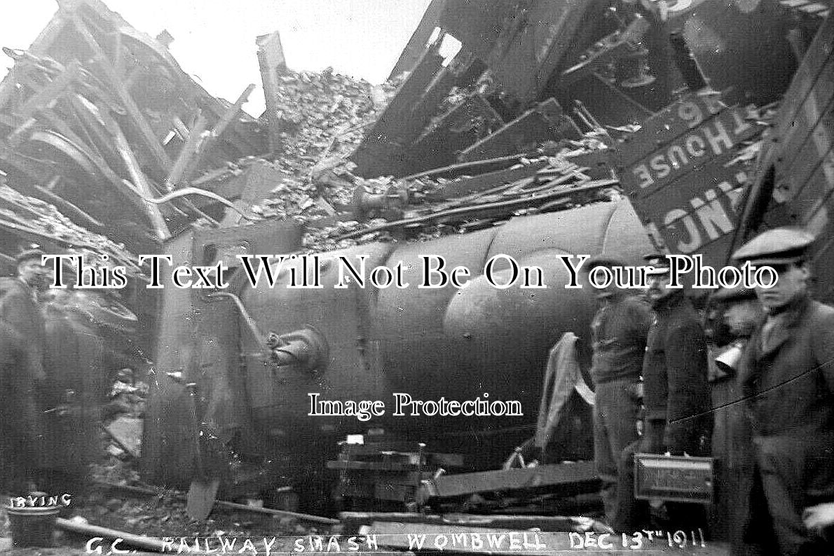 YO 11589 - Wombwell Railway Smash Accident, Yorkshire 1911