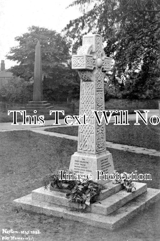 YO 11728 - Norton War Memorial, Sheffield, Yorkshire WW1