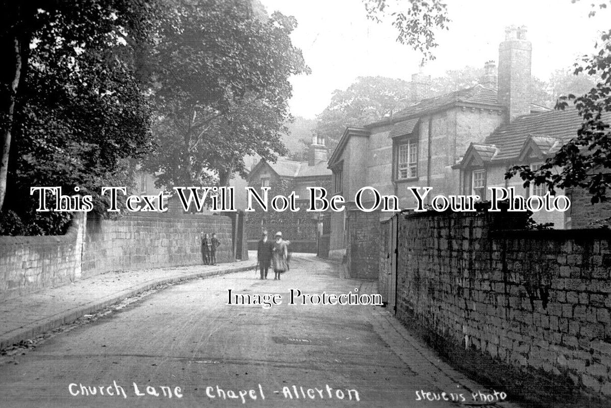 YO 11847 - Church Lane, Chapel Allerton, Leeds, Yorkshire c1925