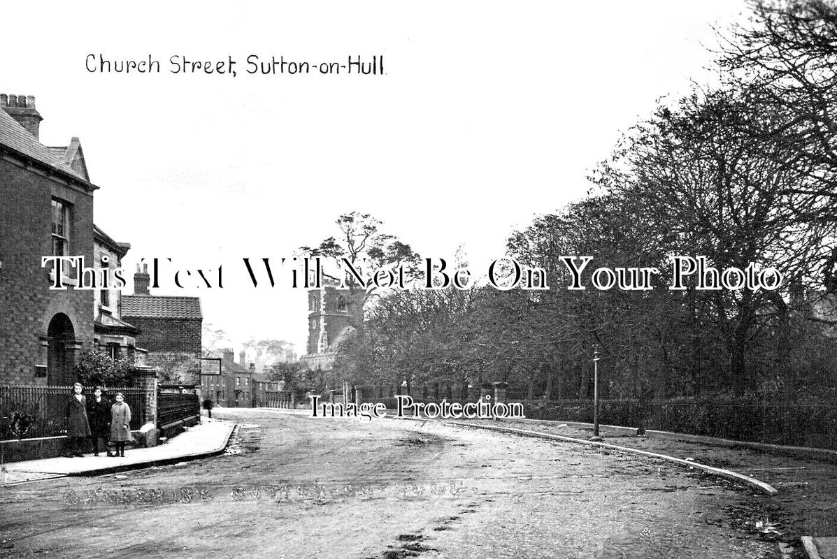 YO 11864 - Church Street, Sutton On Hull, Yorkshire c1918