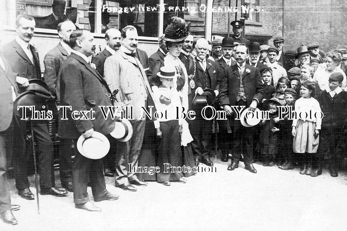 YO 11897 - Opening Of New Tram, Pudsey, Leeds, Yorkshire 1908
