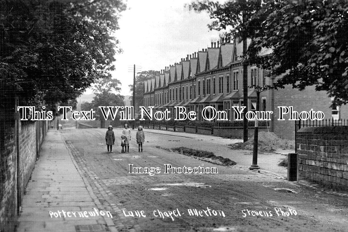 YO 11937 - Potternewton Lane, Chapel Allerton, Leeds, Yorkshire c1922