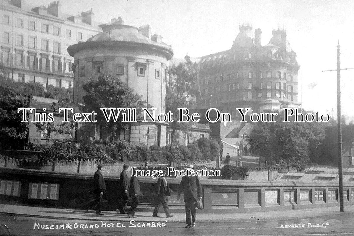 YO 11939 - Museum & Grand Hotel, Scarborough, Yorkshire