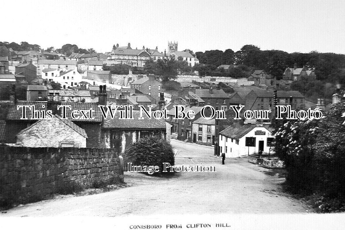 YO 12012 - Conisbrough From Clifton Hill, Yorkshire