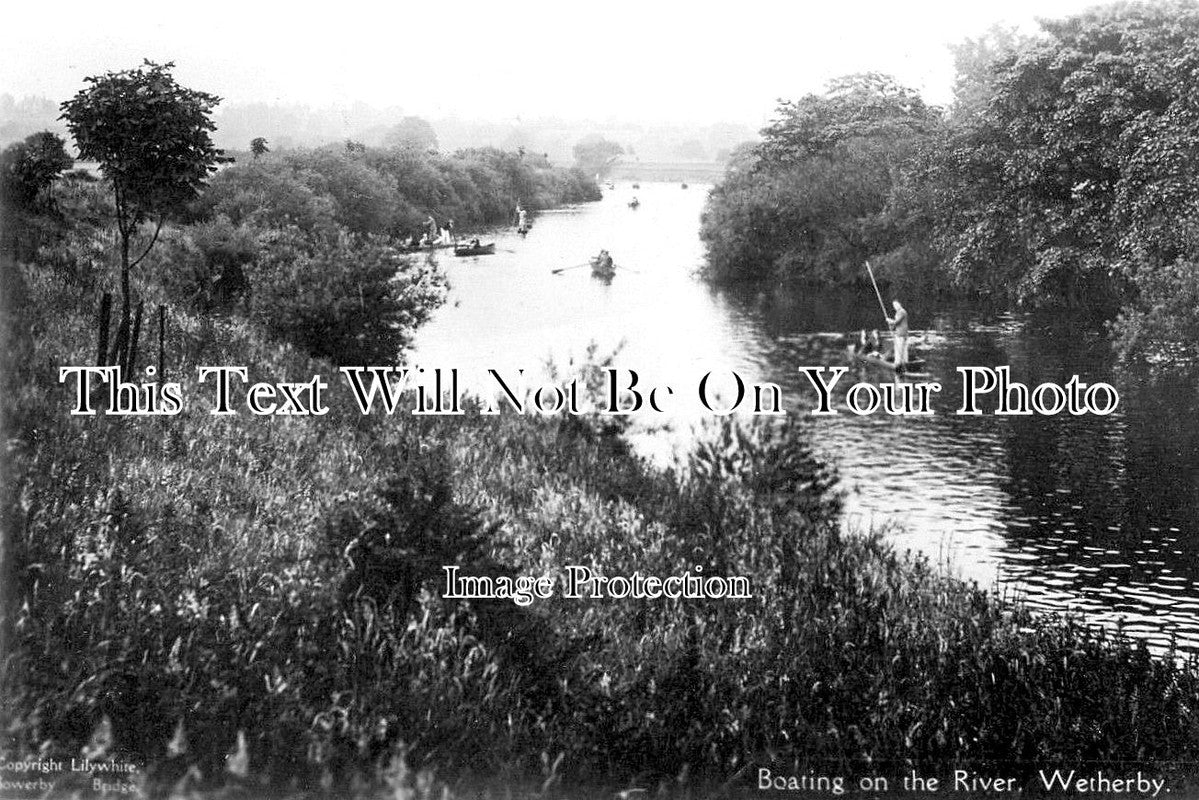 YO 12017 - Boating On The River, Wetherby, Yorkshire