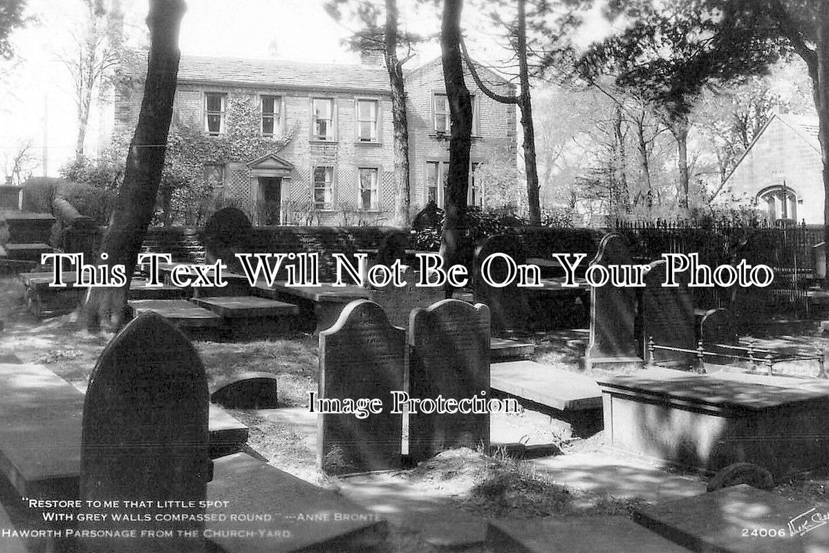 YO 12097 - Haworth Parsonage From The Church Yard, Yorkshire