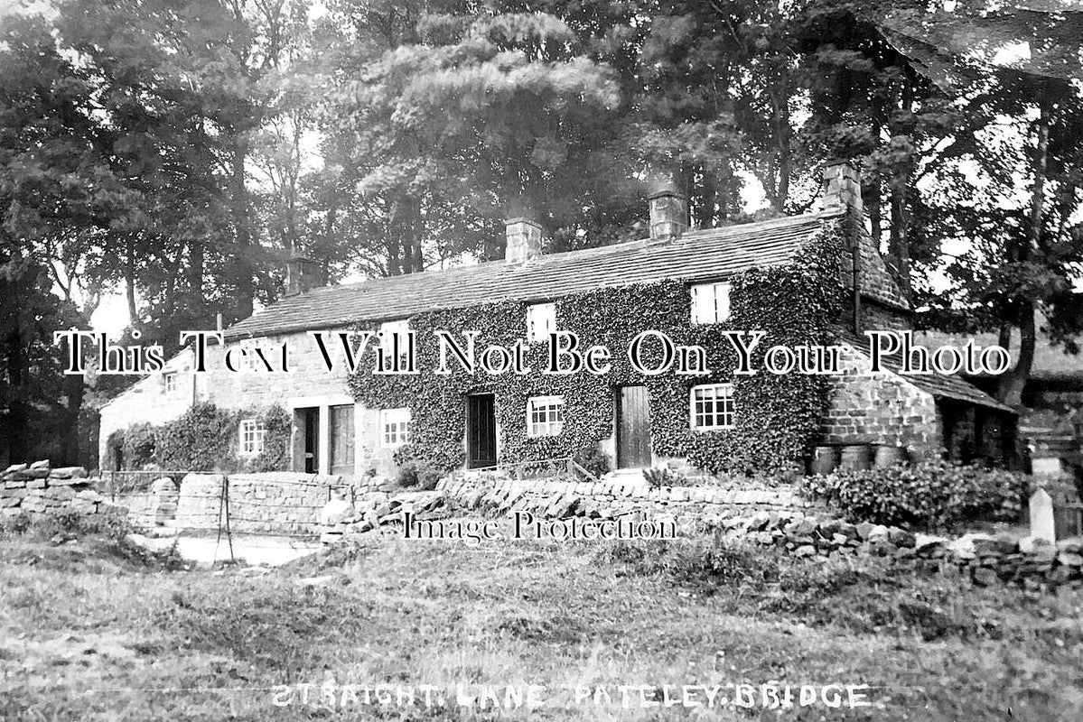 YO 12152 - Straight Lane, Pateley Bridge, Nidderdale, Yorkshire c1906