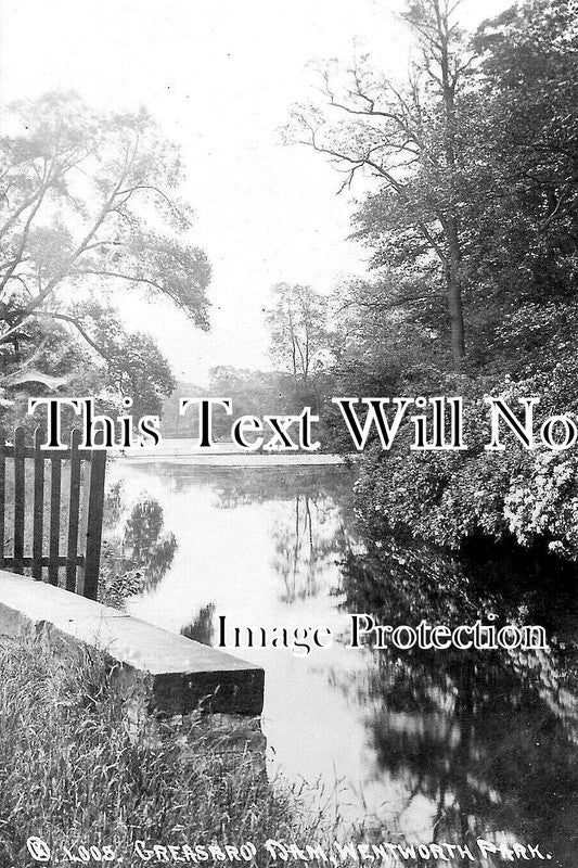 YO 12177 - Greasbrough Dam, Wentworth Park, Yorkshire c1908