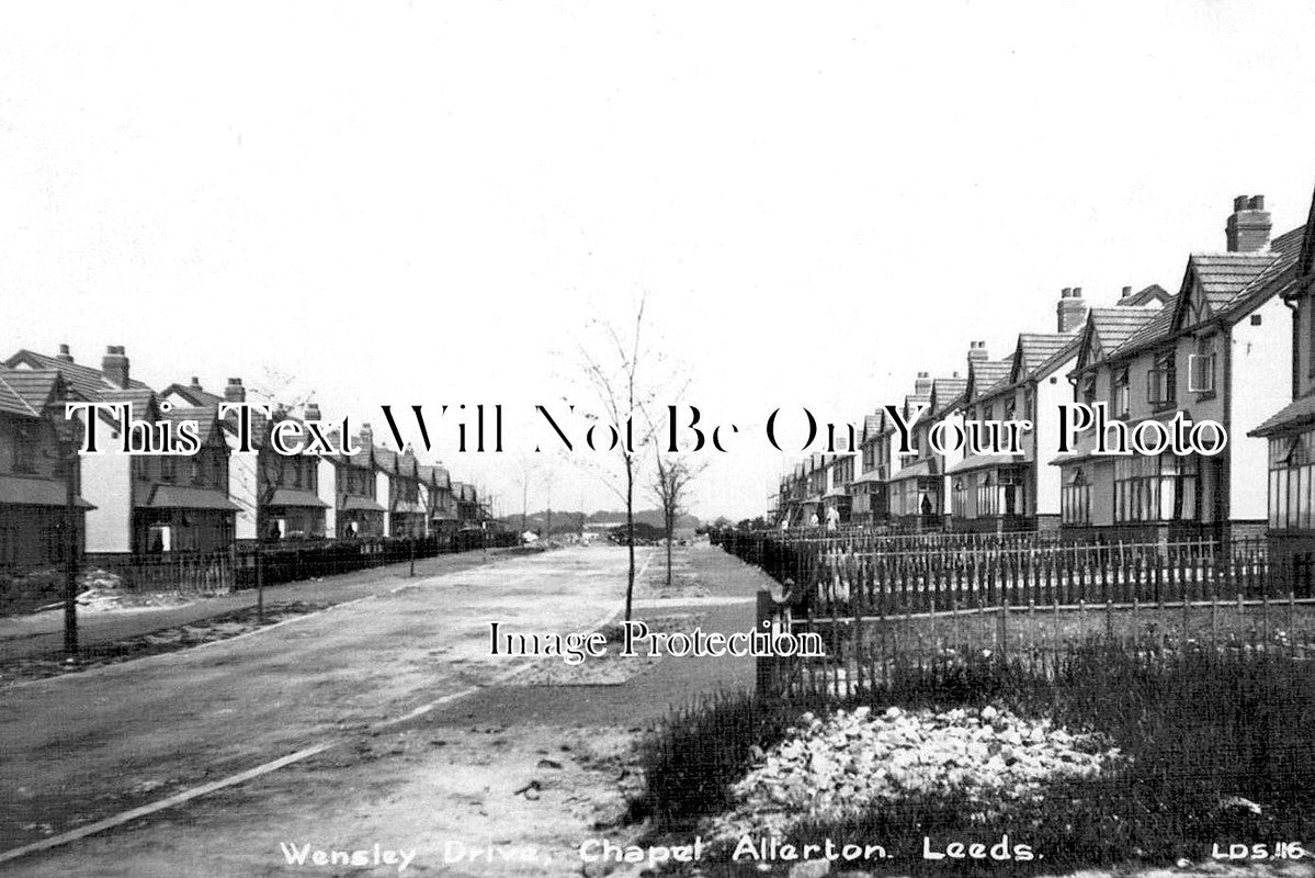 YO 12218 - Wensley Drive, Chapel Allerton, Leeds, Yorkshire c1928