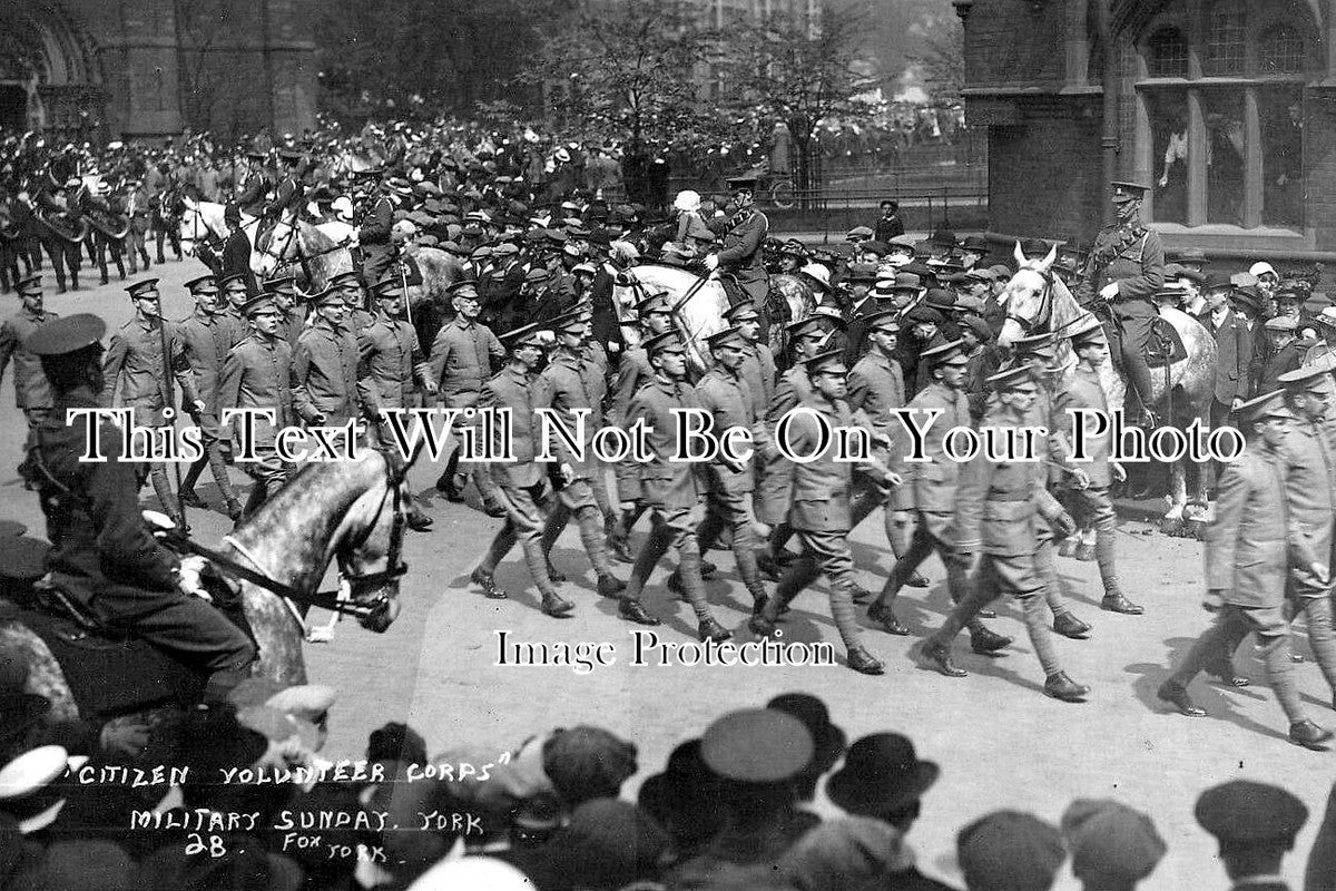 YO 12221 - Citizen Volunteer Corps, Military Sunday, York, Yorkshire